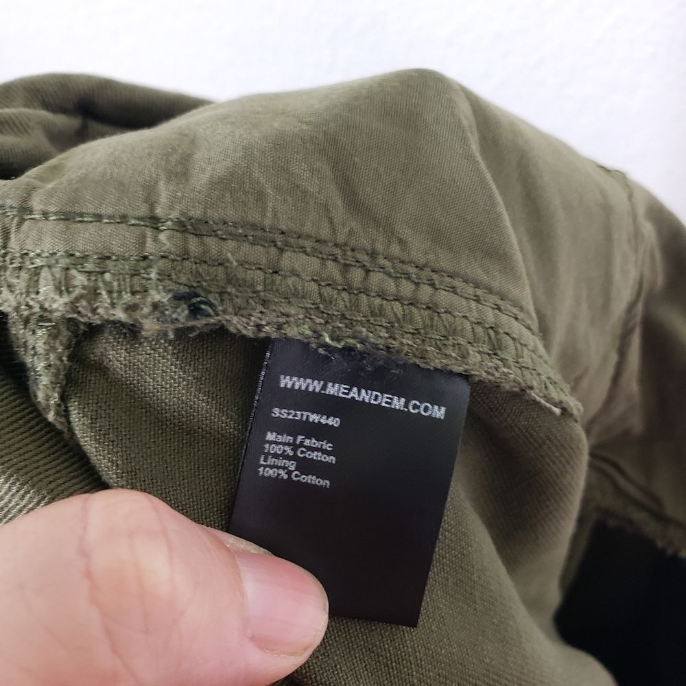 Women's ME+EM NWT Olive Green Oversized Cargo Wide Leg Pants Size 12 - Picture 11 of 12